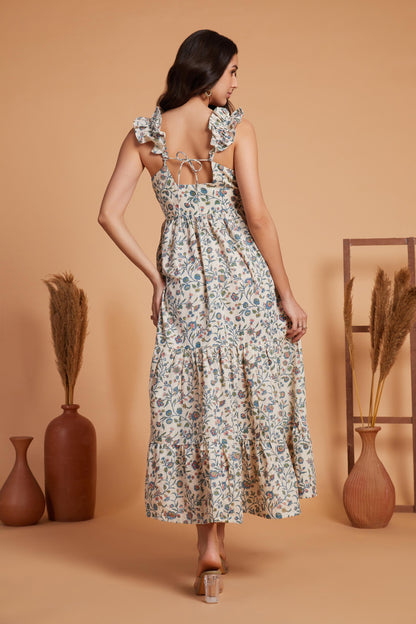 Floral Tiered Maxi Dress