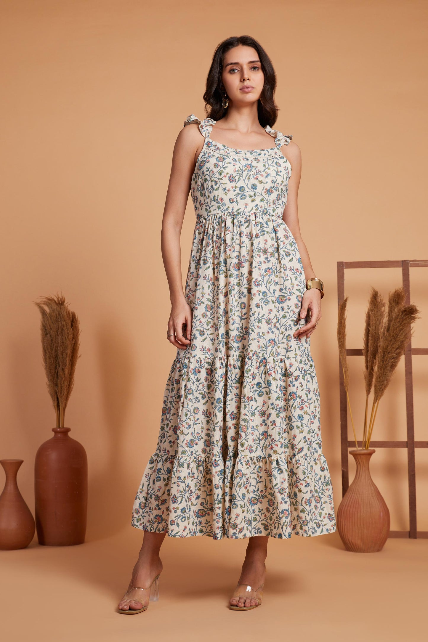 Floral Tiered Maxi Dress