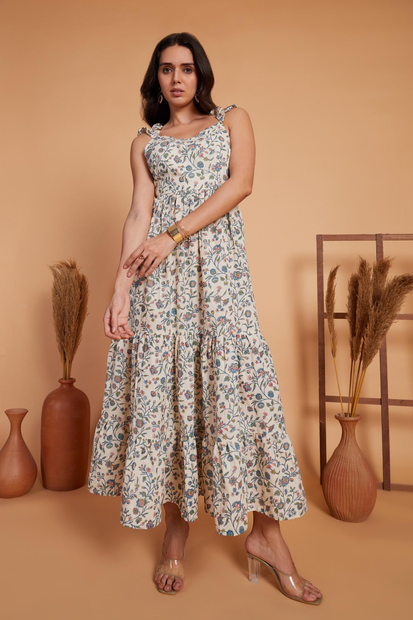Floral Tiered Maxi Dress