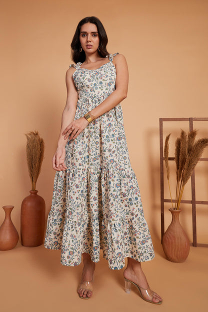 Floral Tiered Maxi Dress