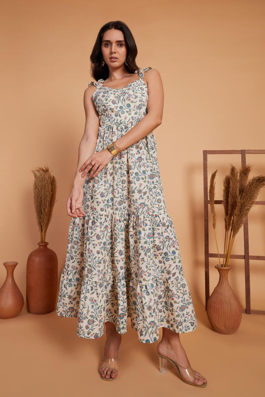 Floral Tiered Maxi Dress