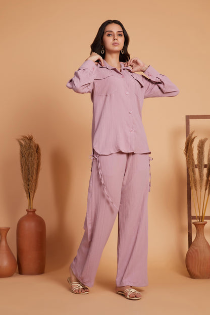 Dusty Pink Relaxed Co-Ord Set