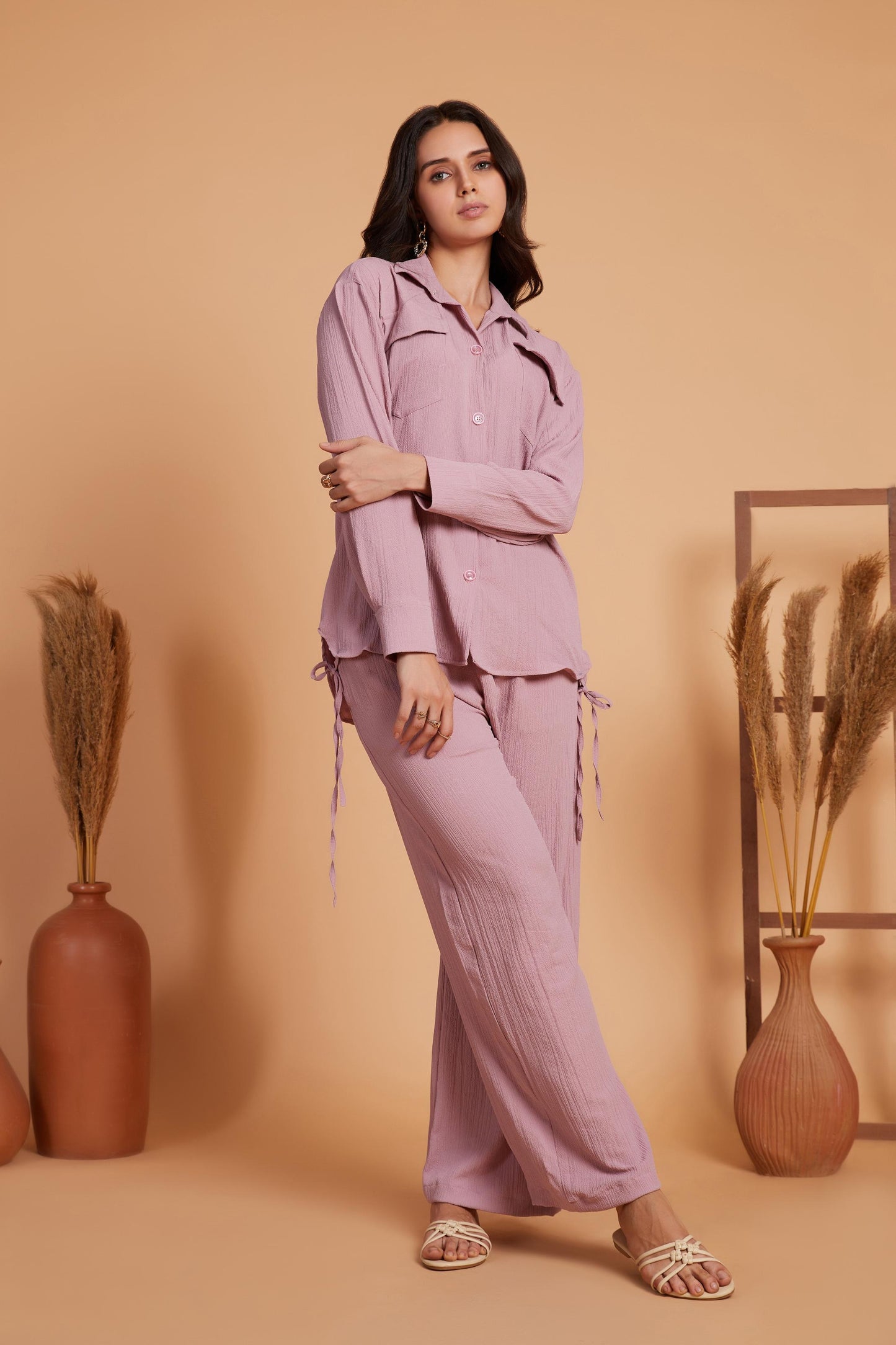 Dusty Pink Relaxed Co-Ord Set
