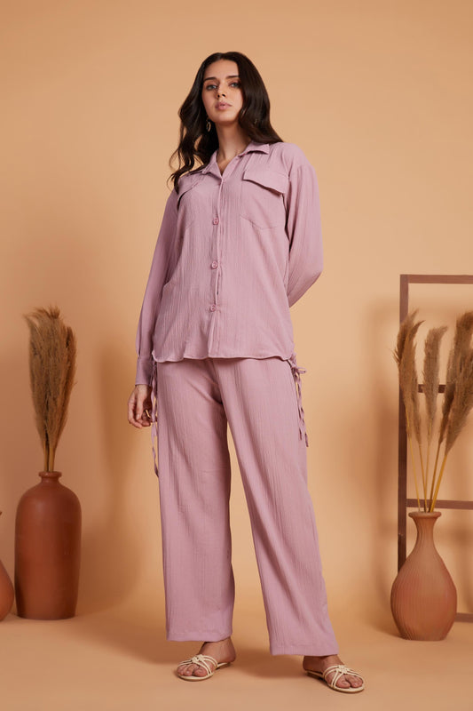 Dusty Pink Relaxed Co-Ord Set