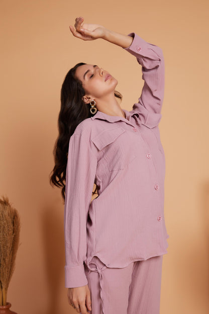 Dusty Pink Relaxed Co-Ord Set