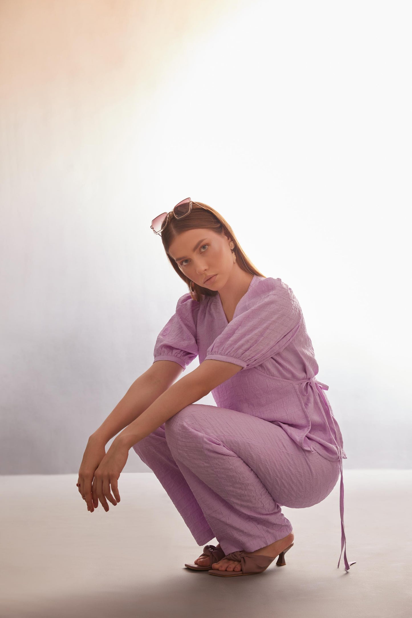 Textured Wrap-Style Co-Ord Set